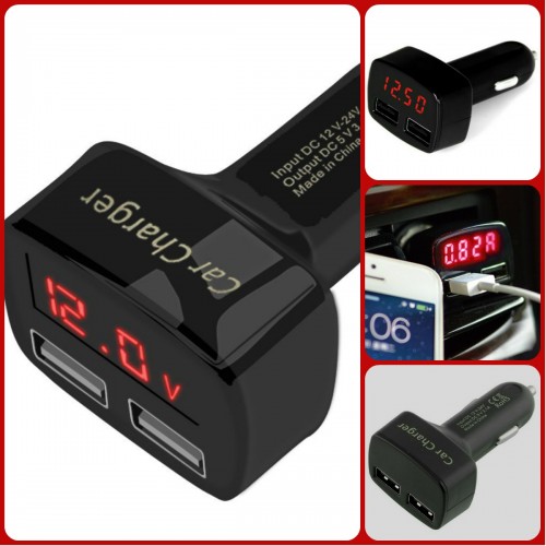 4 σε 1 βολτόμετρο, διπλός φορτιστής, θερμόμετρο King 4