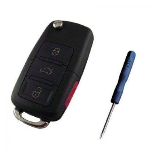 Πτυσσόμενο κλειδί 3κούμπο για VW με το ειδικό κατσαβίδι