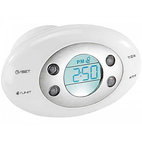 Infactory Ψηφιακή  ζυγαριά  αποσκευών με ρολόι, ξυπνητήρι & θερμόμετρο