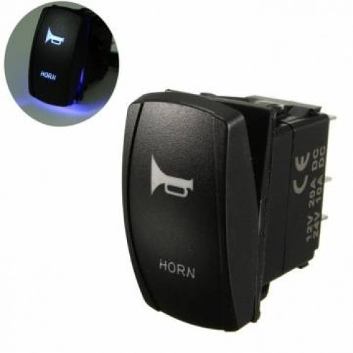 12/24V 20A Universal διακόπτης Ηorn Switch with blue led 