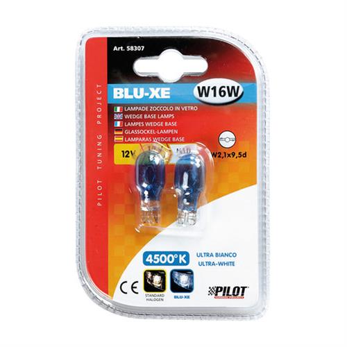 Σετ λαμπάκια W16W Pilot Blue Xenon 4500K