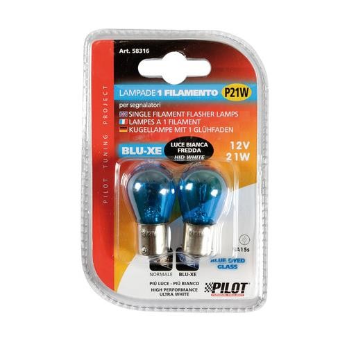 Σετ λαμπάκια P21W Pilot Blue Xenon 4500K