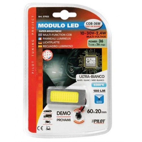 COB LED πάνελ πλαφονιέρας 10-30V 6500K 18CHIPS 2.4W 60x20cm