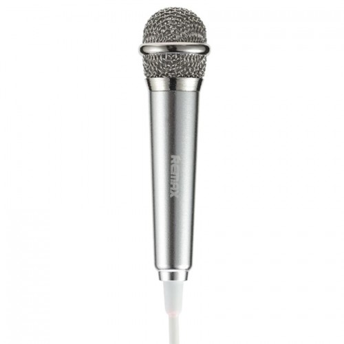 Remax RMK-K01 Mini Μικρόφωνο Ασημί για Smartphones Tablets Computer