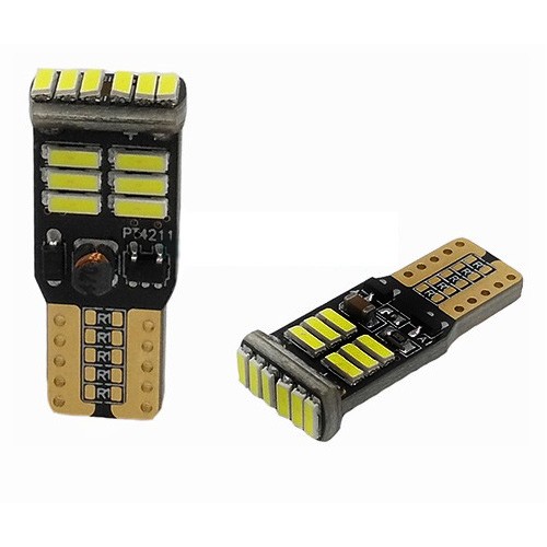 Excellent W5W T10 2.28W 240LM 18X 4014SMD Canbus -Pure White 