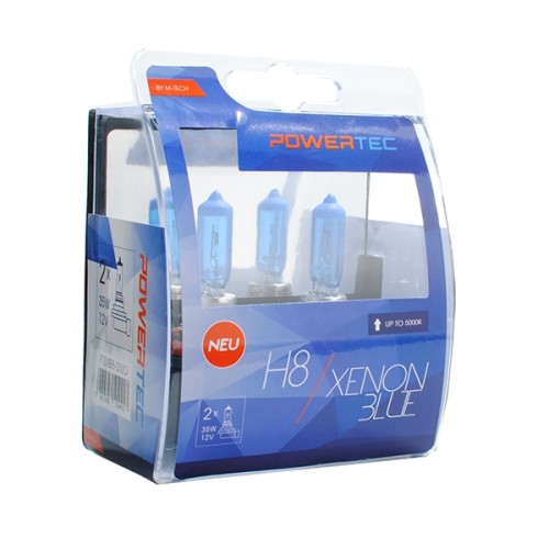 Σετ λάμπες MTECH H8 Χenon Blue 5000K 35W