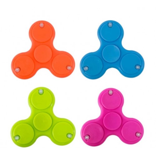 Fidget Spinner με 3 led σε διαφορετικά χρώματα