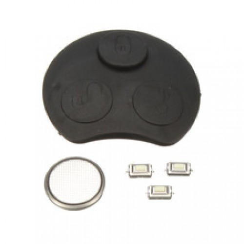 Πλήρες σετ επισκευής κλειδιού Smart 450 (1Χ CR1620-3XMicroswitches 1XΛαστιχάκι)