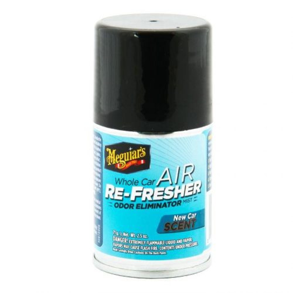 Meguiar’s σπρέι απολύμανσης A/C Odor Eliminator + Air Refresher New Car (μπόμπα)