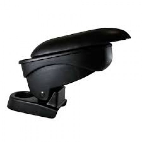 CIK τεμπέλης αυτοκινήτου S1 για VW Peugeot 206 1998- με βάση και ρύθμιση καθ'ύψους (μαύρος-δέρμα)