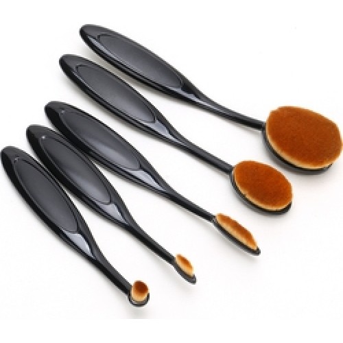 Σετ Οβάλ Πινέλα Μακιγιάζ (5τεμάχια)