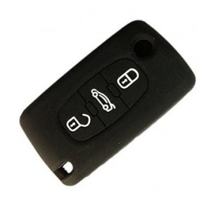 Προστατευτικό κάλυμμα τρικουμπου κλειδιού για Peugeot-Citreon  χωρίς logo με τρύπα 