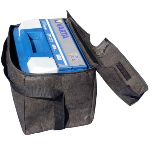 OEM μαύρ κάλυμμα μπαταρίας 70-77ΑΗ Size C (29x20x18cm)