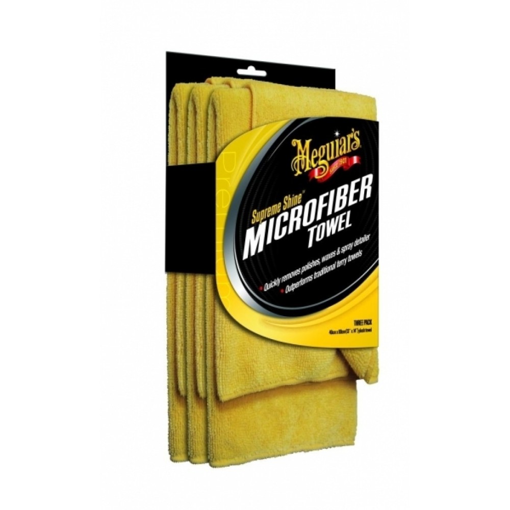 Μeguiar's Supreme Shine -Microfiber Towel X2020EU Πετσέτα μικροοινων για γυαλισμα 3 τεμάχια