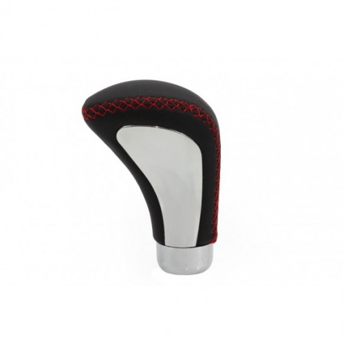Πόμολο ταχυτήτων Universal GSK08 Δερματίνη με κόκκινες ραφές 71106