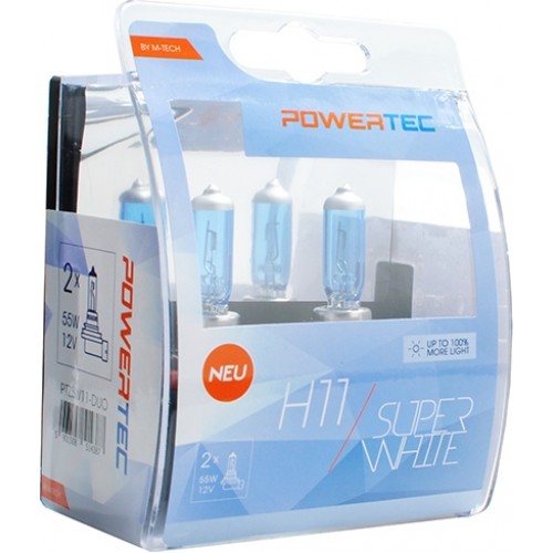 H11 12V 55W PGJ19-2 MTECH SUPERWHITE 100% 1TMX ZSW11