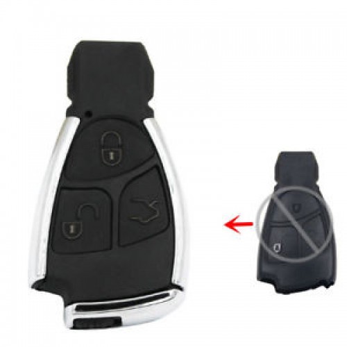 Remote για Mercedes 433Mhz NEC HU64 C-E-CLASS-ML-SLK με άκοπη λεπίδα και βάση μπαταρίας