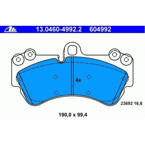 Γνήσια Τακάκια Εμπρόσθια ΑΤΕ 7L0698151Q Για Touareg,Cayenne 3.2