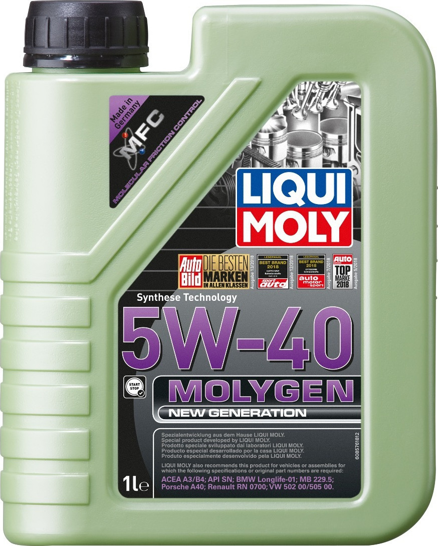 Λιπαντικό κινητήρα Liqui Moly Molygen New Generation 5W40 1lt 8576