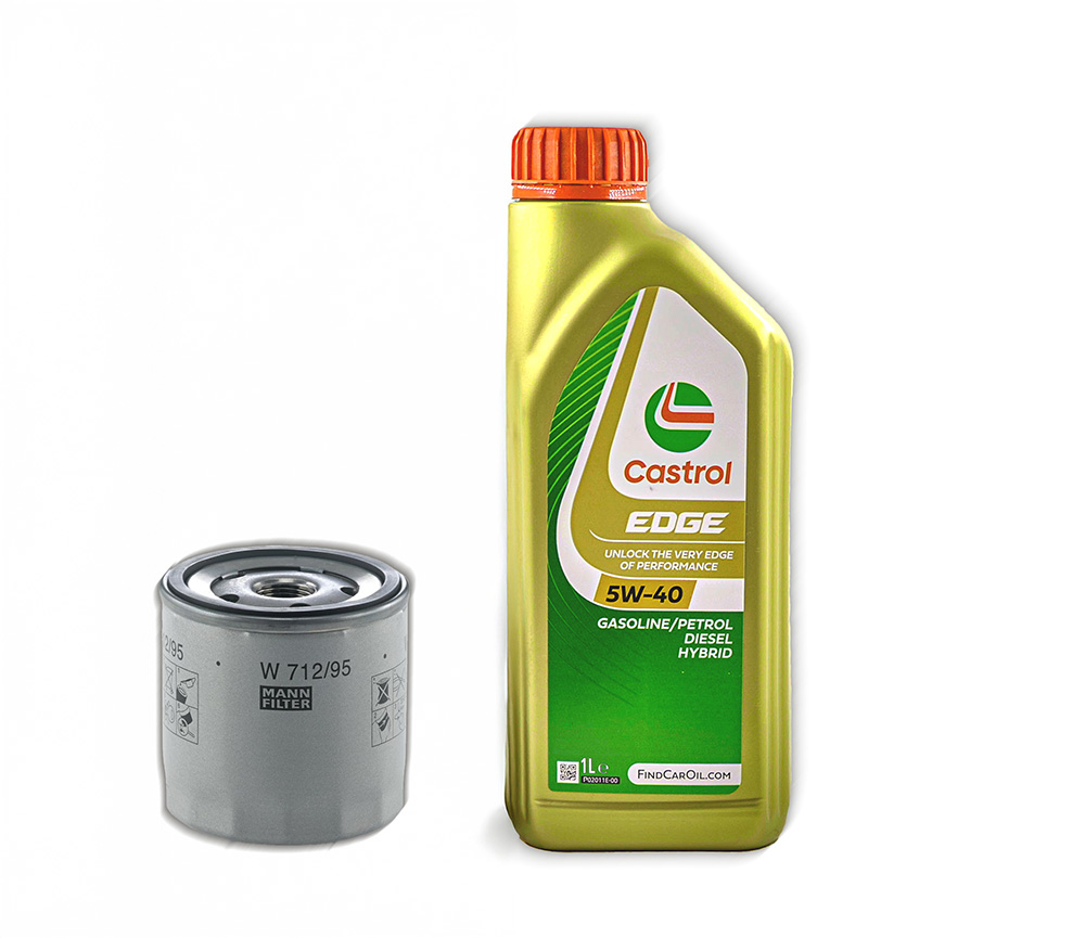 Service Pack #5 – VW up! / Skoda Citigo / SEAT Mii 1.0 MPI – Castrol EDGE 5W-40 4L + MANN-FILTER W 712/95