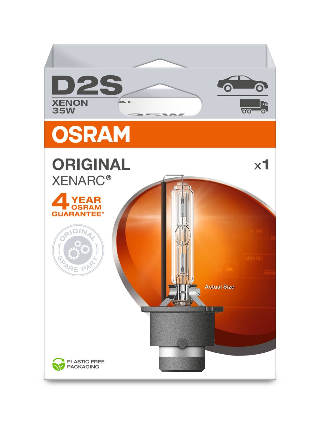 OSRAM D2S Xenarc Original Line 12V/24V 35W (66240) - Λαμπτήρας Xenon (1 Τεμάχιο)